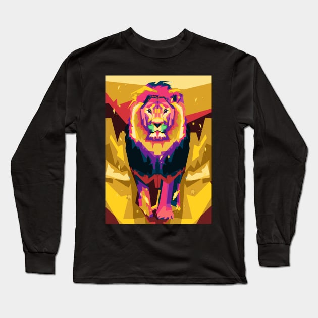 Lion King Long Sleeve T-Shirt by Shuriken